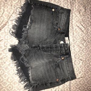 Free people jean shorts
